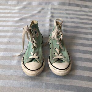 Converse All Star Chuck Taylor High Tops Youth Shoes Size 13 Pale Green
